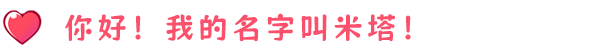 你好！我的名字叫米塔！